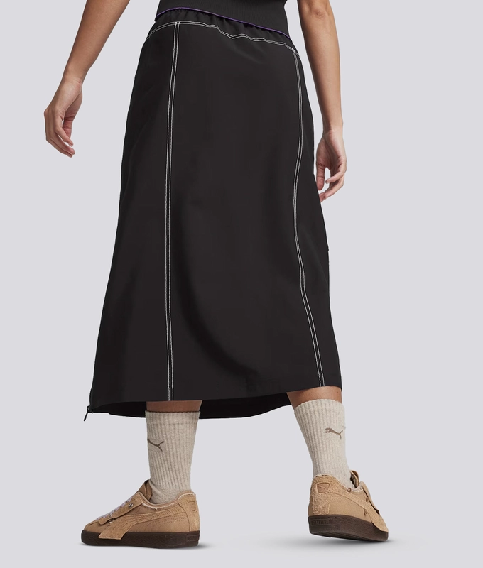 X X-Girl Midi Woven Skirt