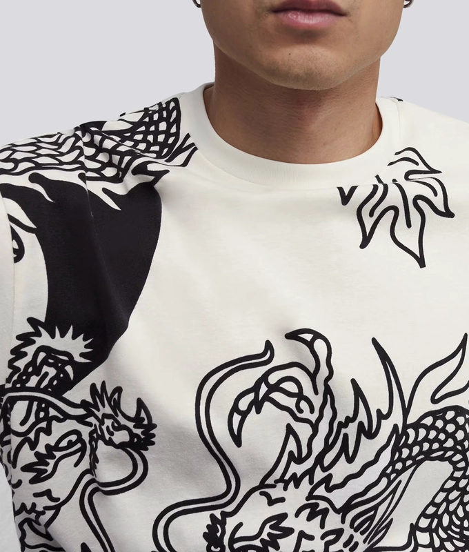 X Staple Printed Tee
