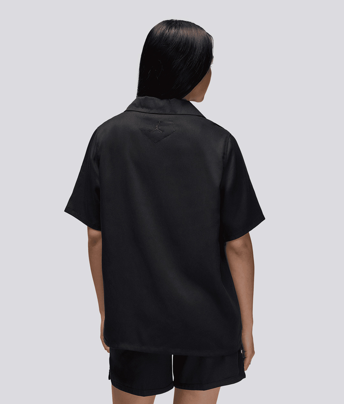 Essentials Woven Solid Short Sleeve Top
