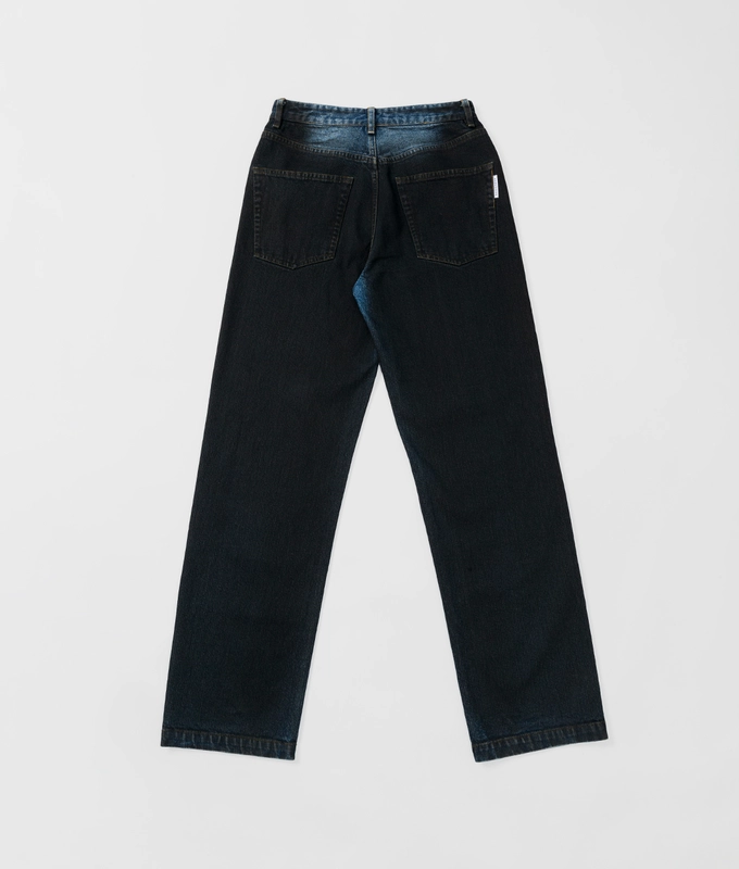 Spray Dyed Straight Fit Denim Pants