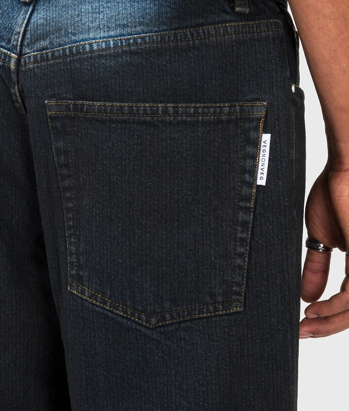 Spray Dyed Straight Fit Denim Pants