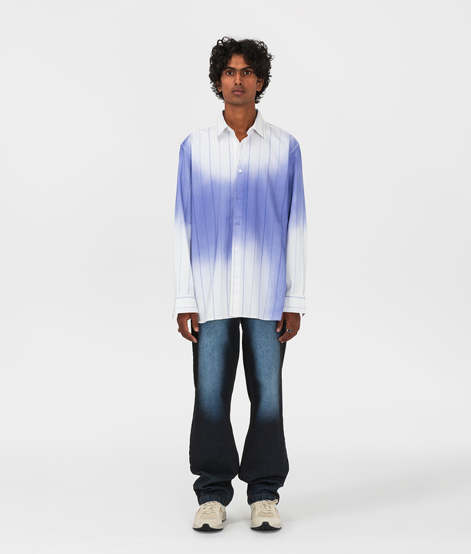 Spray Dyed Long Sleeve Shirt