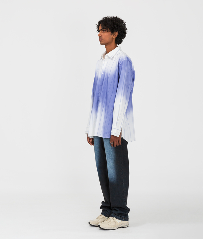 Spray Dyed Long Sleeve Shirt