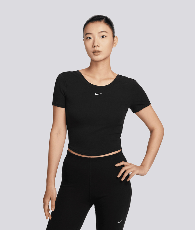 Sportswear Chill Knit Ribbed Short Sleeve Top