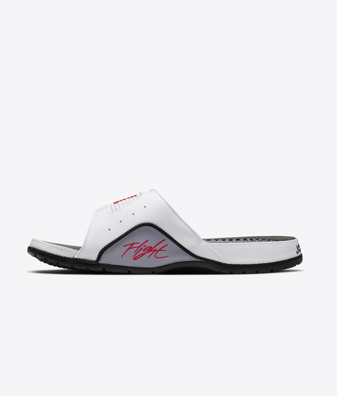 JORDAN HYDRO 4 RETRO 'WHITE/FIRE RED-CEMENT GREY-BLACK'