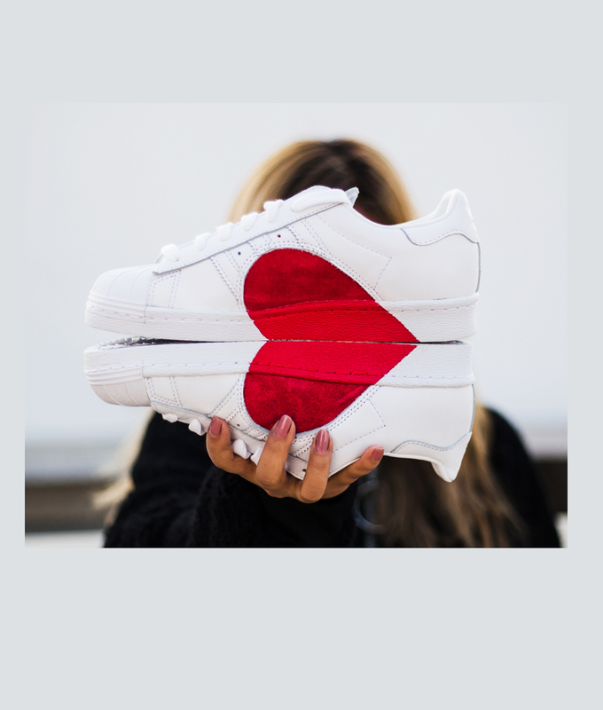 SUPERSTAR 80s HH W 'WHITE SCARLET'