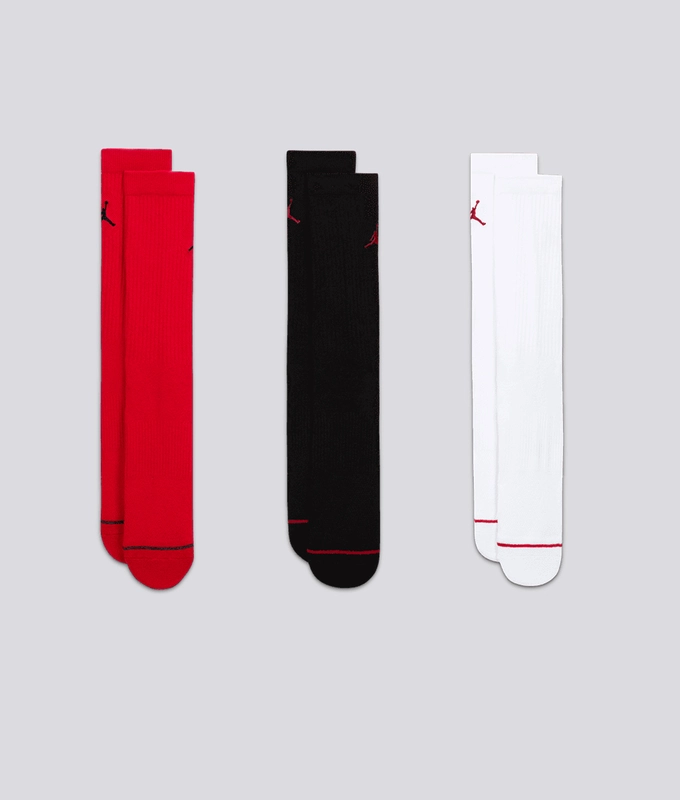 Jordan Everyday Cushioned Poly Crew Socks 3 Pairs