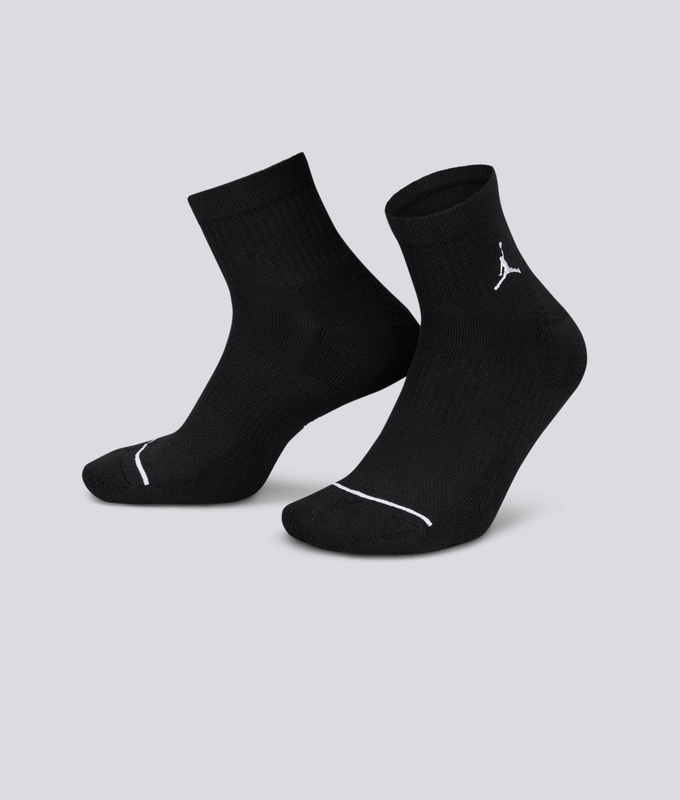 EVERYDAY CUSHIONED POLY ANKLE SOCKS 3 PAIRS 'MULTICOLOR'