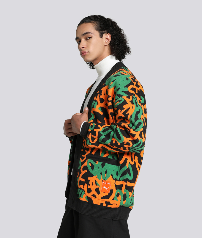 X Carrots Printed Cardigan