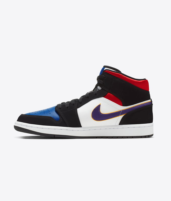 AIR JORDAN 1 MID SE 'BLACK/FIELD PURPLE-WHITE-GYM RED'