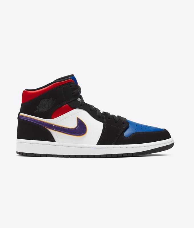 AIR JORDAN 1 MID SE 'BLACK/FIELD PURPLE-WHITE-GYM RED'