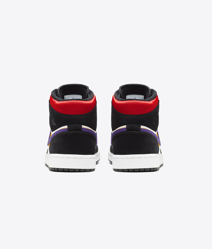 AIR JORDAN 1 MID SE 'BLACK/FIELD PURPLE-WHITE-GYM RED'