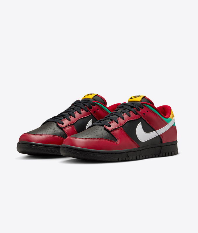 DUNK LOW RETRO 'BLACK/WHITE-GYM RED-UNIVERSITY GOLD'