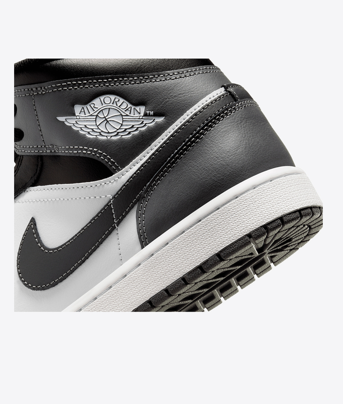 AIR JORDAN 1 MID 'BLACK/IRON GREY-WHITE'