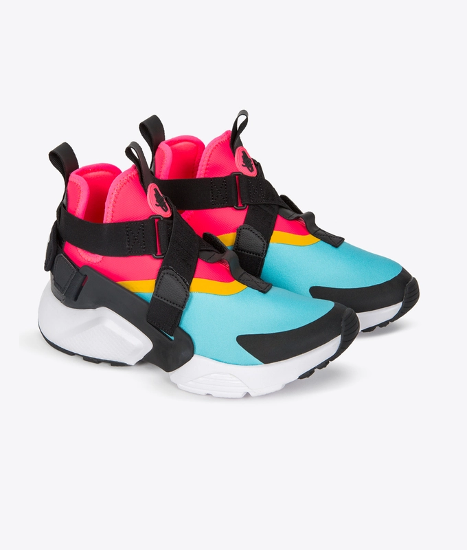 W NIKE AIR HUARACHE CITY 'BLEACHED AQUA/RACER PINK'