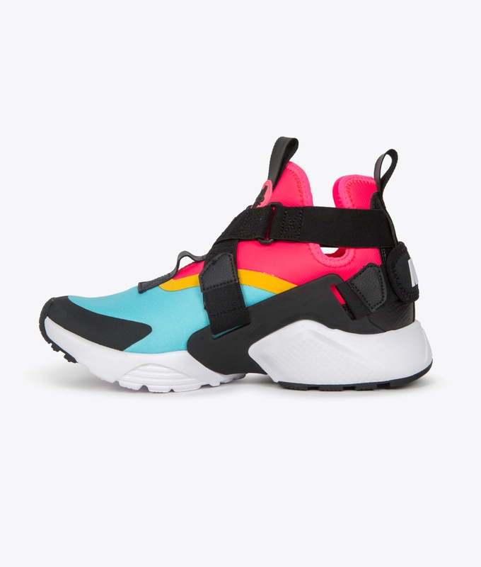 W NIKE AIR HUARACHE CITY 'BLEACHED AQUA/RACER PINK'