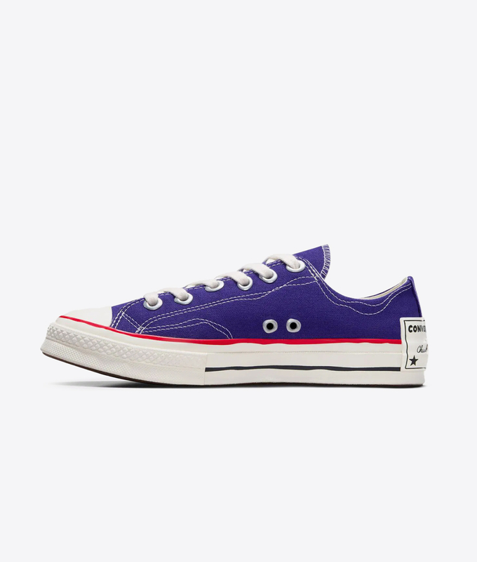 CHUCK 70 OX 'COURT PURPLE/EGRET-RED'