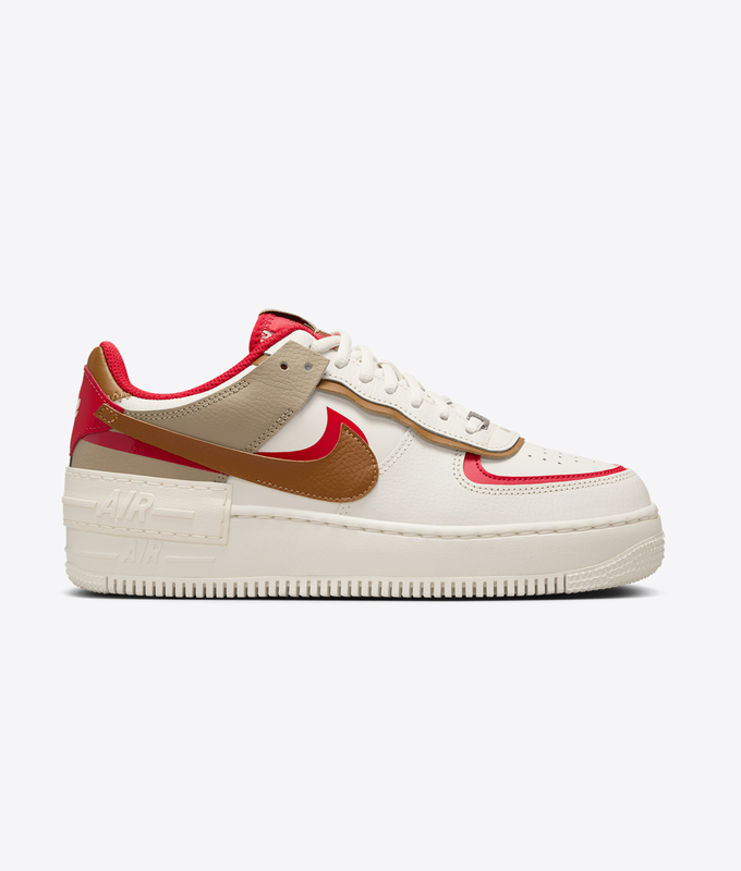 AIR FORCE 1 SHADOW 'PHANTOM/LIGHT BRITISH TAN-FIRE RED-KHAKI'