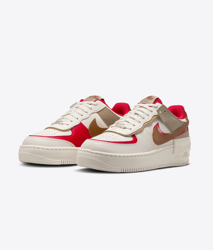 AIR FORCE 1 SHADOW 'PHANTOM/LIGHT BRITISH TAN-FIRE RED-KHAKI'