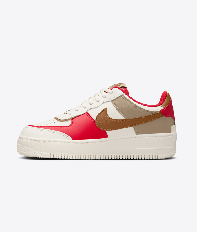 AIR FORCE 1 SHADOW 'PHANTOM/LIGHT BRITISH TAN-FIRE RED-KHAKI'