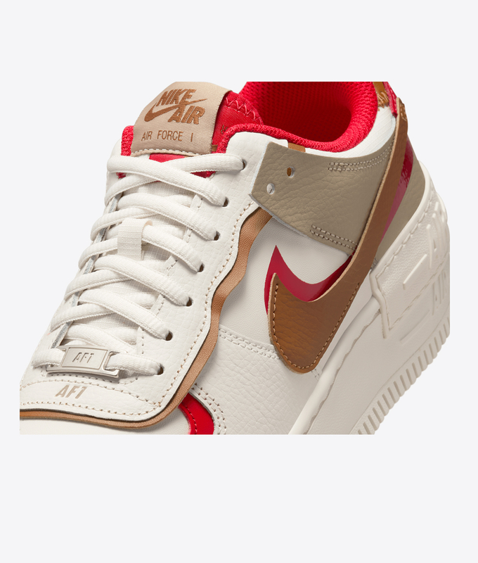 AIR FORCE 1 SHADOW 'PHANTOM/LIGHT BRITISH TAN-FIRE RED-KHAKI'