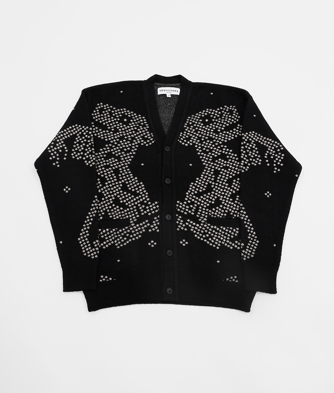 Jacquard Knit Cardigan