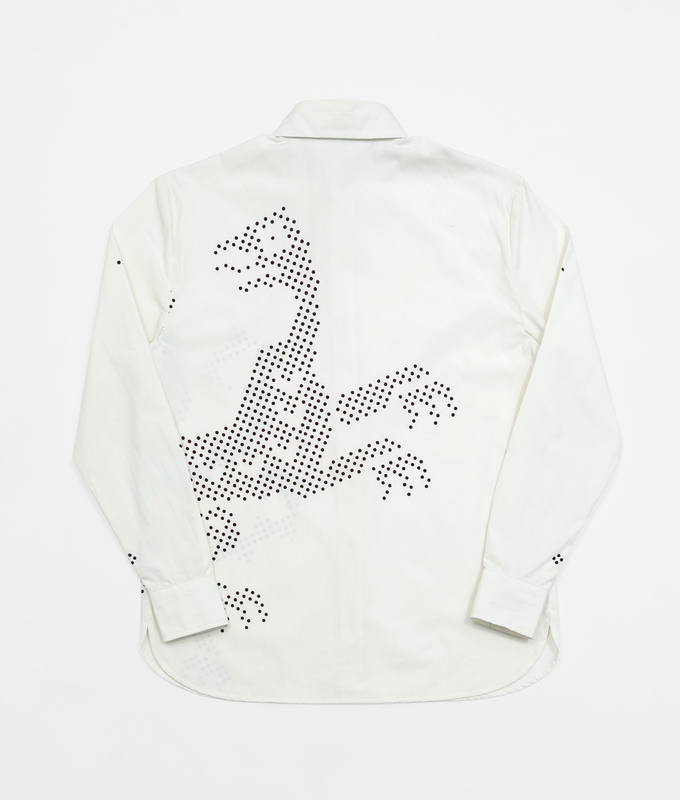 Mythical Beasts Printed Long Sleeve Shirt 'Cream'