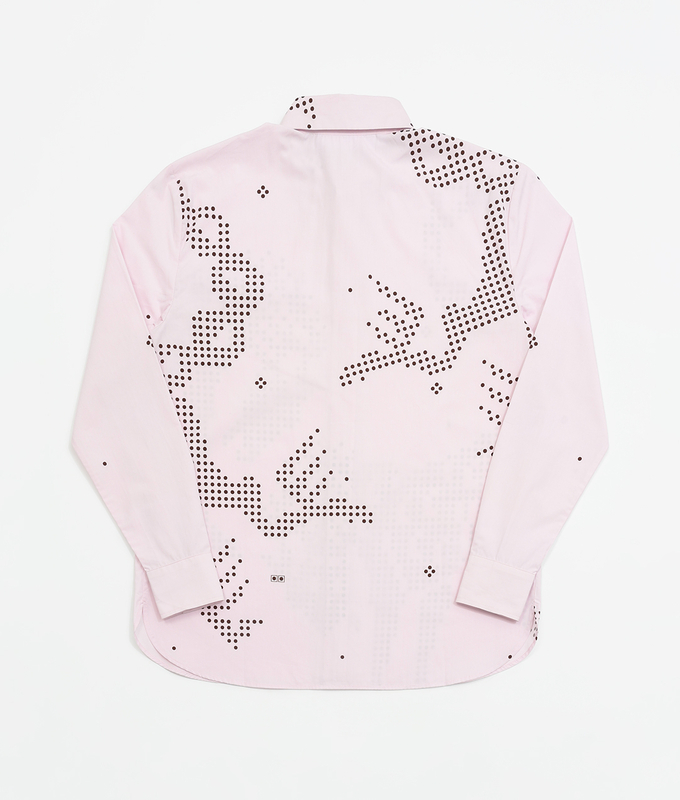 Mythical Beasts Printed Long Sleeve Shirt 'Pink'