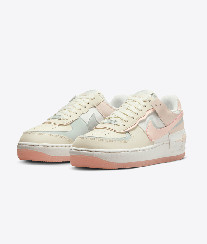 AIR FORCE 1 SHADOW 'COCONUT MILK/CRIMSON TINT-LIGHT SILVER'