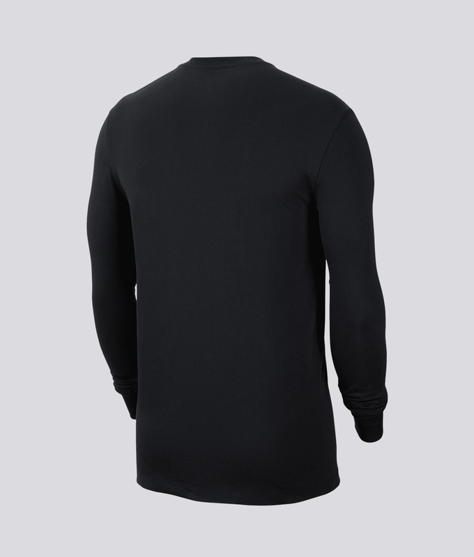 JUMPMAN LONG SLEEVE CHIMNEY T-SHIRT 'BLACK/WHITE'