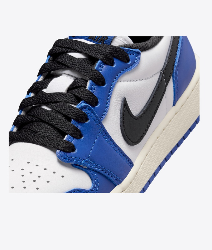 AIR JORDAN 1 RETRO LOW OG GS 'WHITE/BLACK-GAME ROYAL-SAIL'