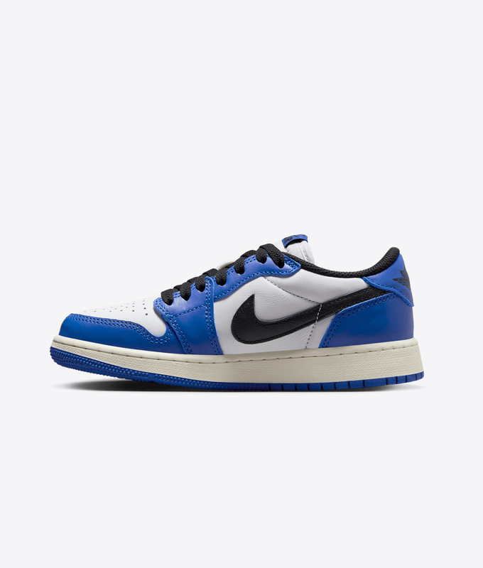 AIR JORDAN 1 RETRO LOW OG GS 'WHITE/BLACK-GAME ROYAL-SAIL'