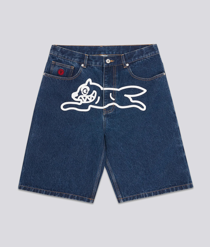 Running Dog Denim Shorts