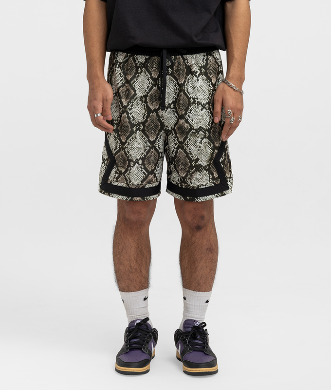 DRI-FIT SPORT PRINTED DIAMOND SHORT 'SAIL/BLACK'