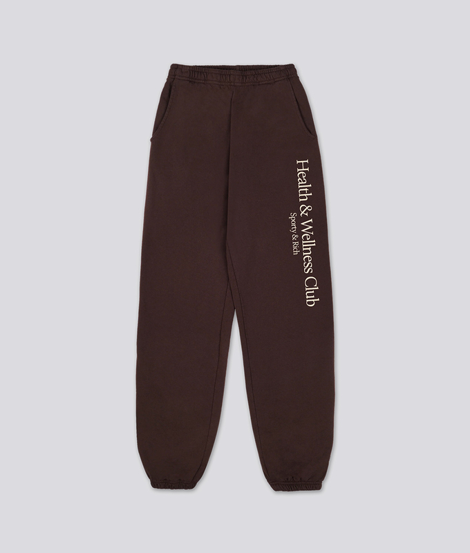 HEALTH  WELLNESS CREST SWEATPANT 'CHOCOLATE CREAM'