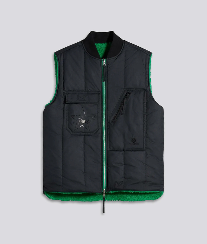 X Patta Reversible Graphic Vest