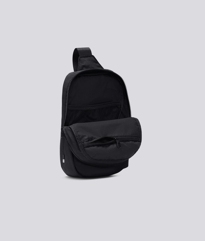 NIKE AURA CROSSBODY BAG 'BLACK/SILVER'