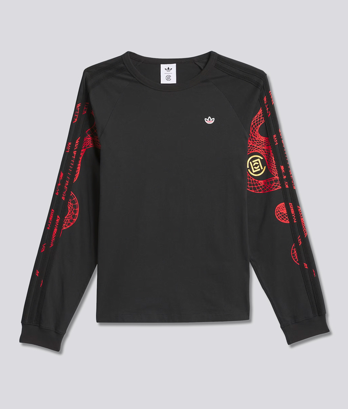 X CLOT GRAPHIC LONG SLEEVE TEE 'BLACK'