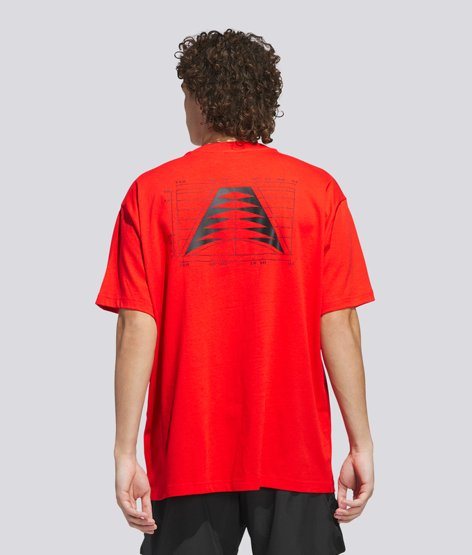 Anthony Edwards GRAPHIC TEE 'ACTIVE RED'