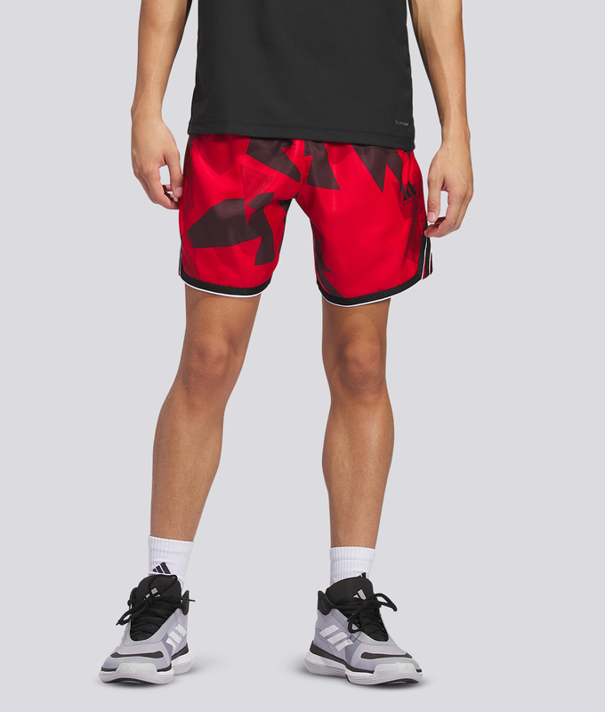 CRAZYLITE PRINTED SHORT 'PURE RUBY/BLACK'