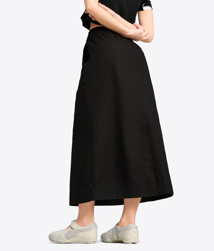 ZIP-OFF MAXI WOVEN SKIRT