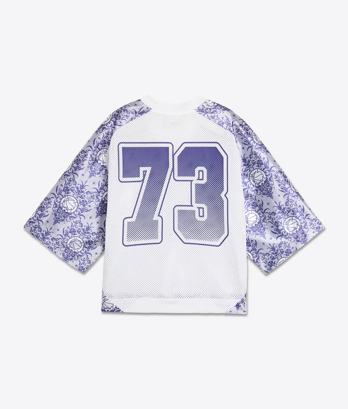 LACE EM UP DIVISION PRINTED TOP