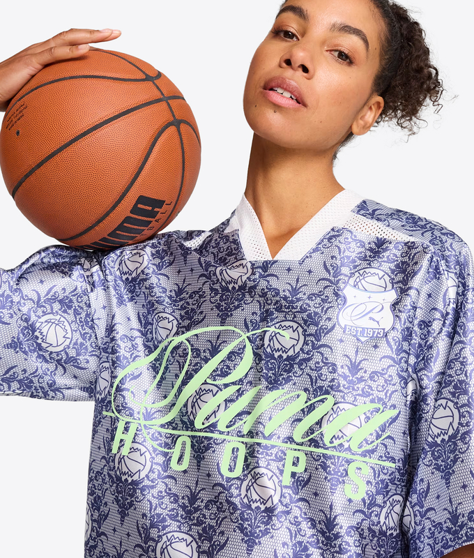 LACE EM UP DIVISION PRINTED TOP