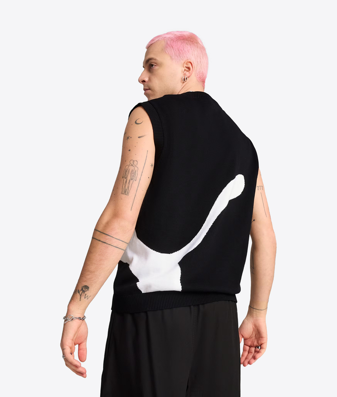 RELAXED GRAPHIC KNITTED VEST