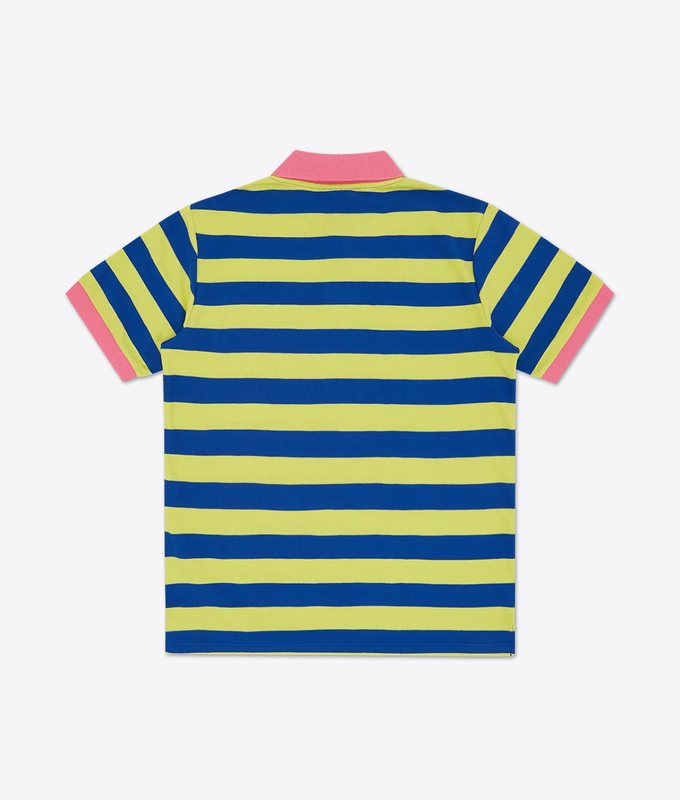 CONES AND BONES STRIPED POLO SHIRT