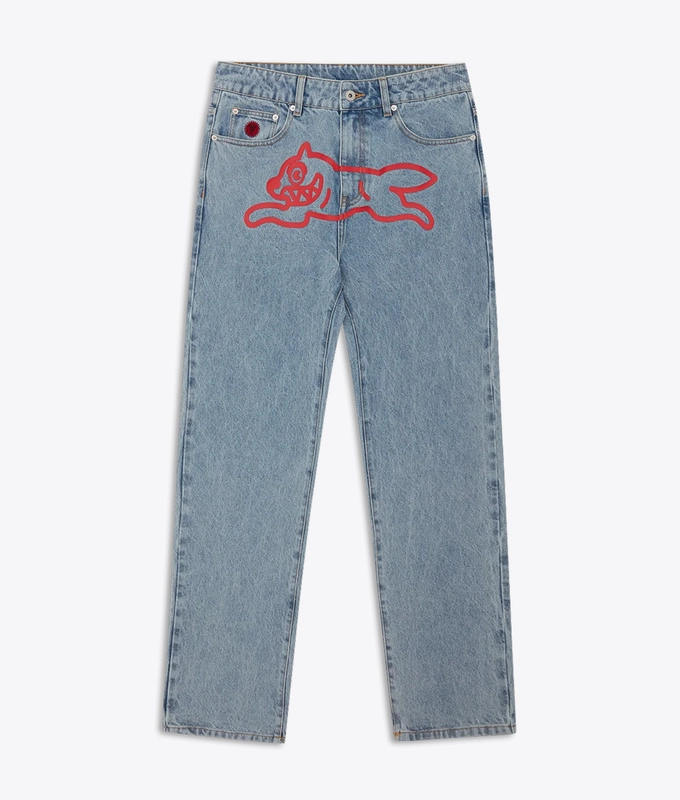RUNNING DOG LIGHT WASHED DENIM PANT