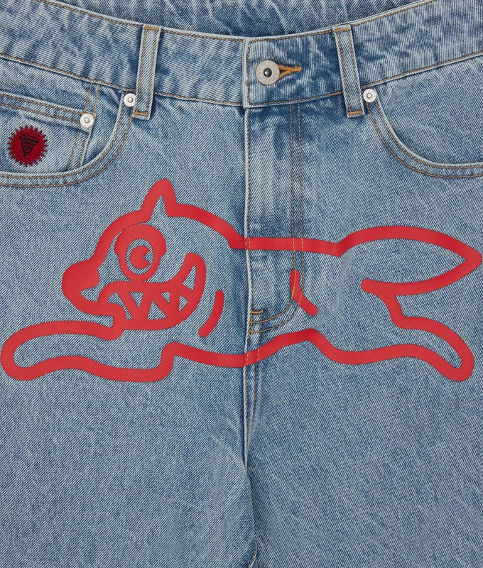RUNNING DOG LIGHT WASHED DENIM PANT