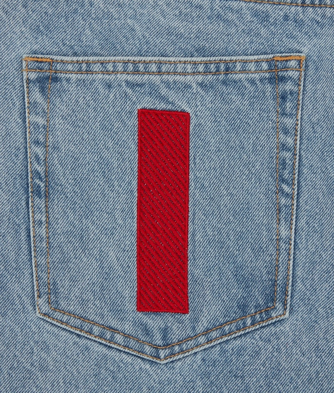 RUNNING DOG LIGHT WASHED DENIM PANT