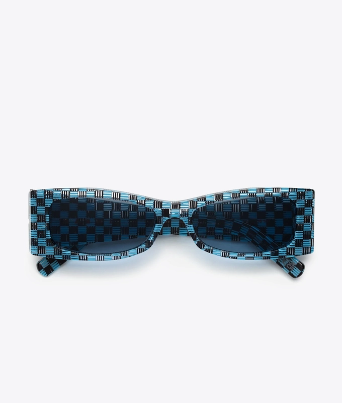 X MARNI ZOKOA CHECKERED SUNGLASSES
