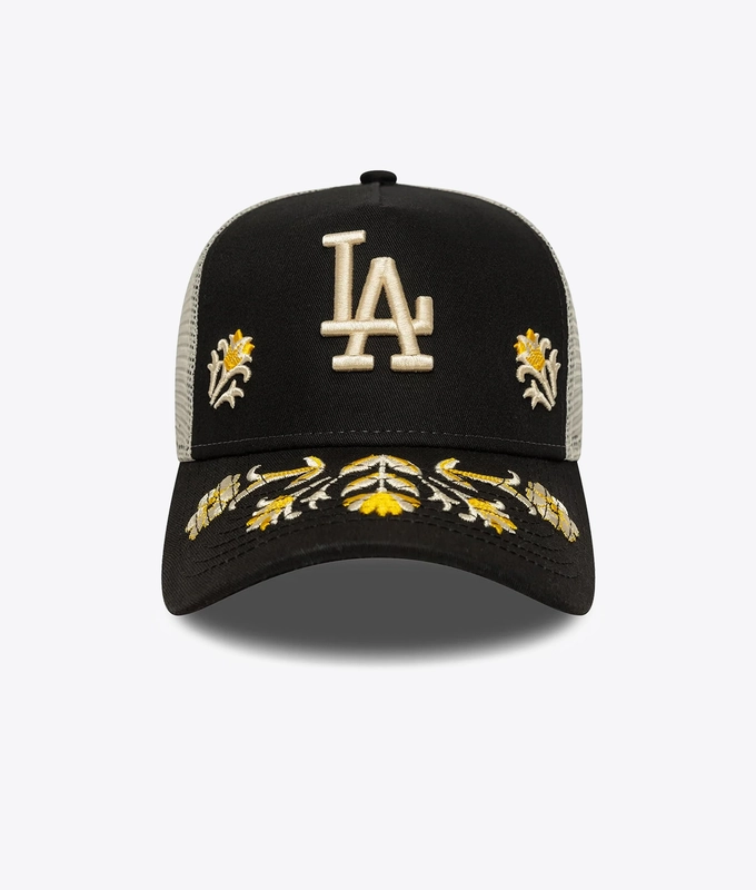9FORTY FLORAL ICON E-FRAME LOS ANGELES DODGERS TRUCKER CAP